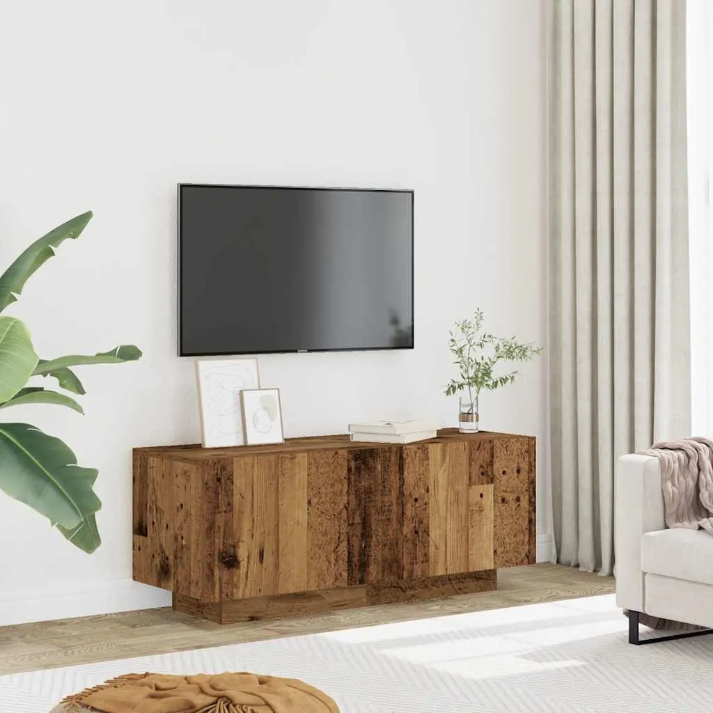 Maison Exclusive - Mobile TV effetto legno antico 100x35x40 cm Materiale ligneo - 3