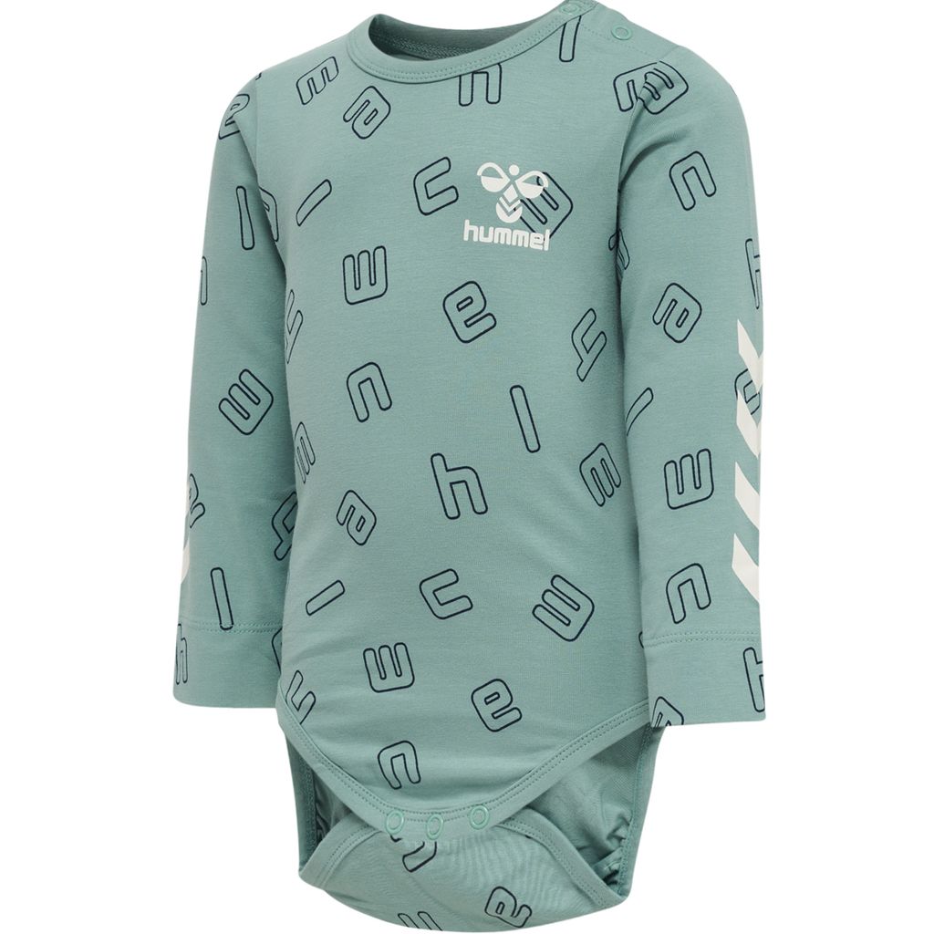 Hummel Hmlathens Body L/S - mineral blue, Größe:74