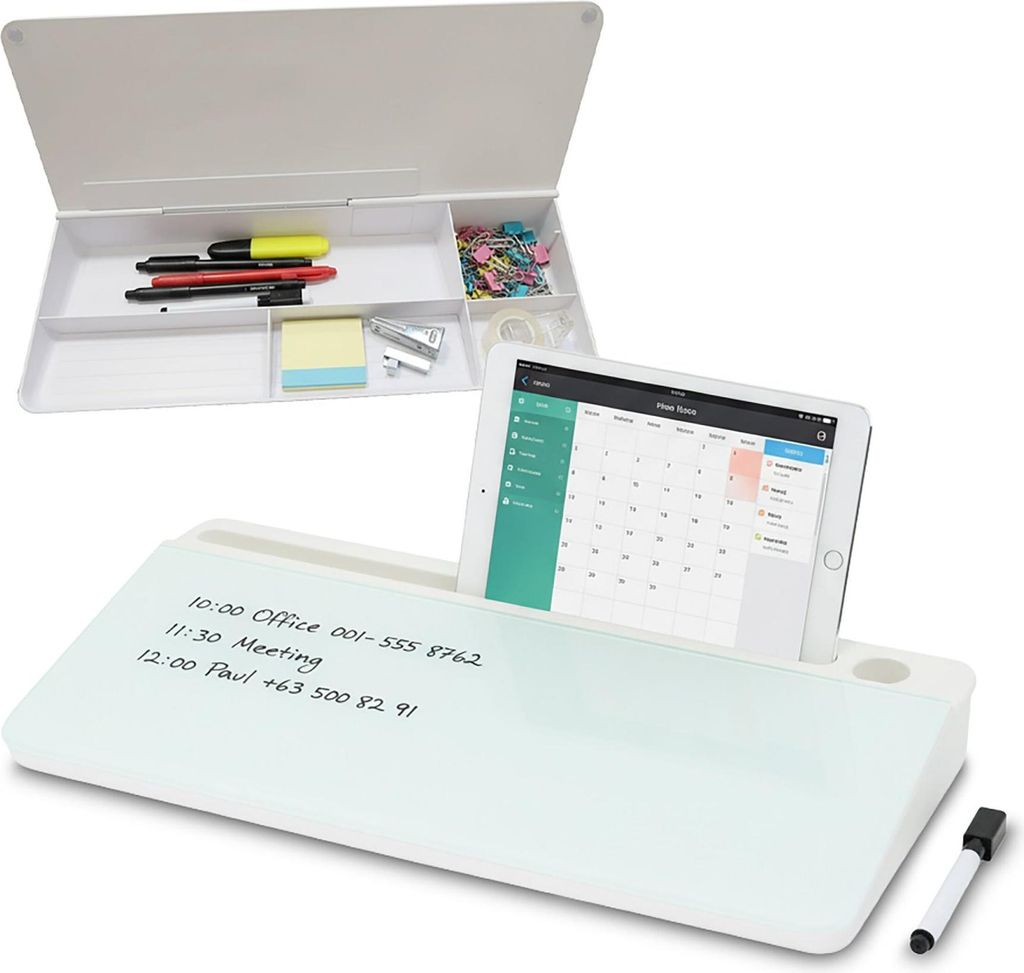 Schreibtisch-Organizer mit Memoboard und 5 Fächern