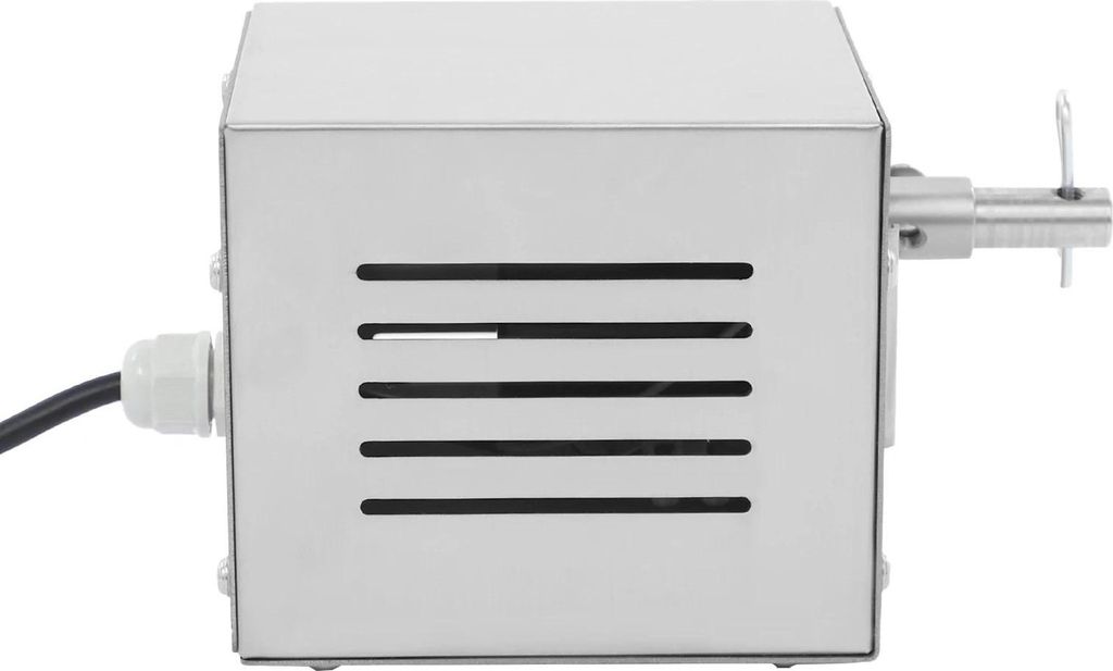 BBQ Grill - Elektrischer Drehspießmotor - 220V 25W - Edelstahl - Für Grill, Camping und Zuhause - Silber