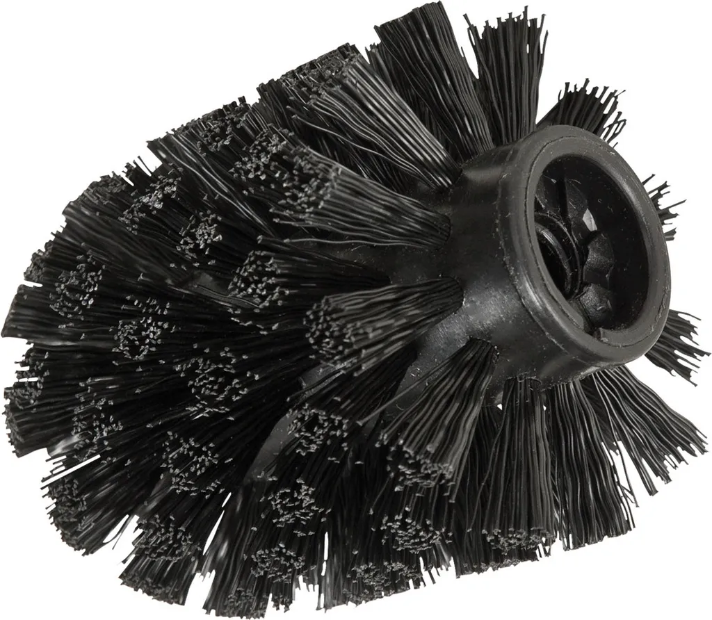 Tête de brosse WC de rechange noire Ø 8 cm pour pot de toilette standard