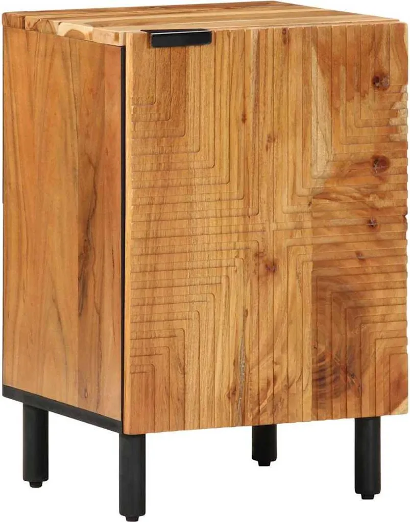 Mobile Lavabo in Acacia Massello e Legno | Arredo Bagno Naturale