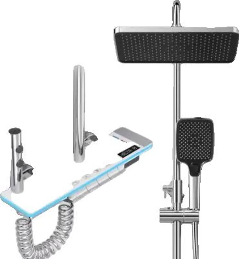 Colonna Doccia Professionale Regolabile Cromo C - Facile Montaggio