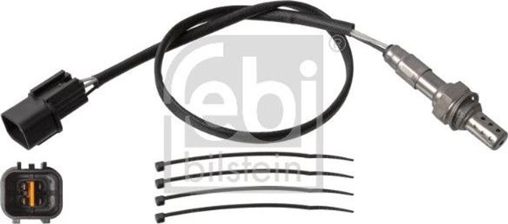 FEBI BILSTEIN 107593 Lambdasonde OE 392102B310 kompatibel mit Accent, Elantra, i20, i30, iX20, Ceed, Cerato, Proceed, Soul, Equus, Fabia