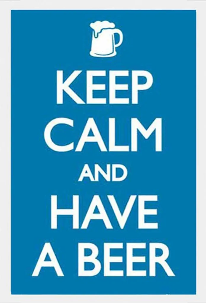 Set Poster Keep Calm 61x91,5 cm + Cornice Shinsuke MDF Bianco