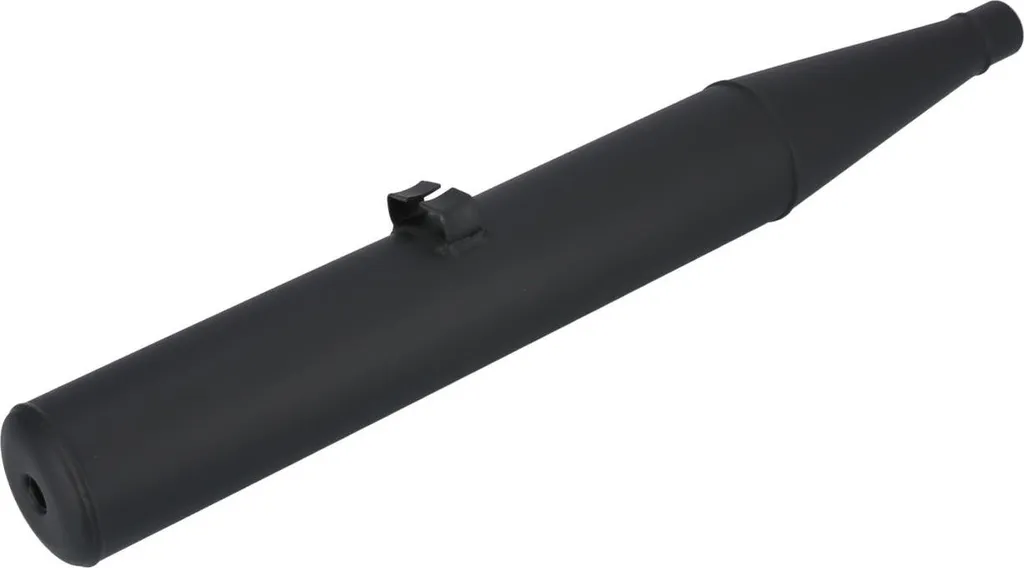 Échappement Simson S53 Noir Mat Court - Système de Sortie d'Origine