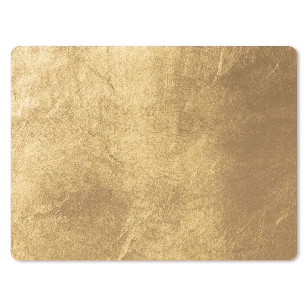 MuchoWow Mauspad Mousepad Licht fällt auf eine goldene Wand 40x30 cm - Mousepads - Maus Mat - Pad - Mausunterlage - Anti Rutsch