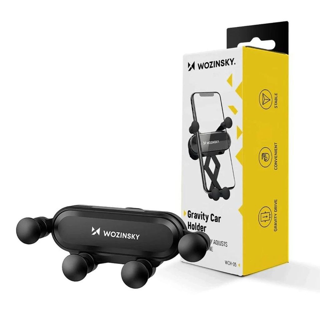 Supporto Universale Camecho Per Smartphone In Auto &ndash; Si Aggancia Alla Griglia Di Ventilazione, Argento