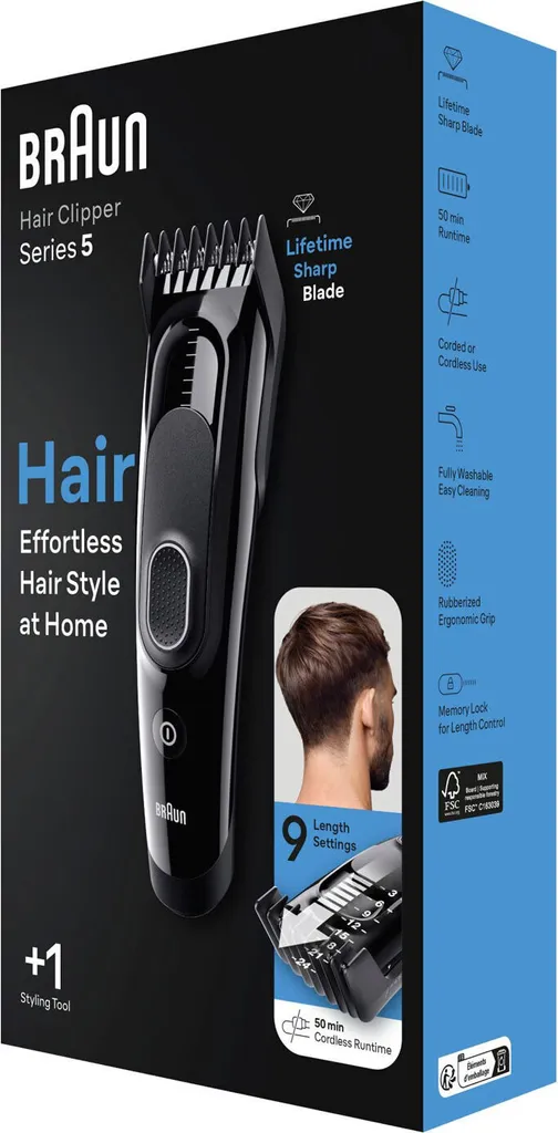 Braun HC5310 Tondeuse cheveux haute performance avec lames inusables - 9