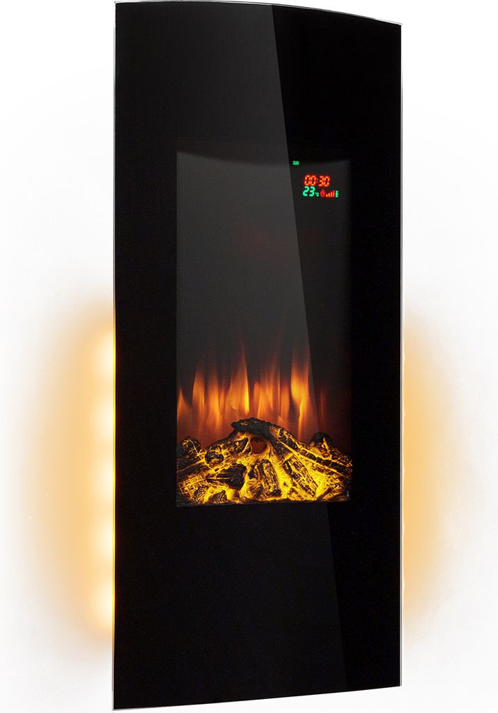 Klarstein Elektrokamin, Elektro Heizungen für Wohnzimmer & Innenräume, Elektrischer Kamin mit LED Flammen, Kamin zur Wandmontage, Heizlüfter mit...