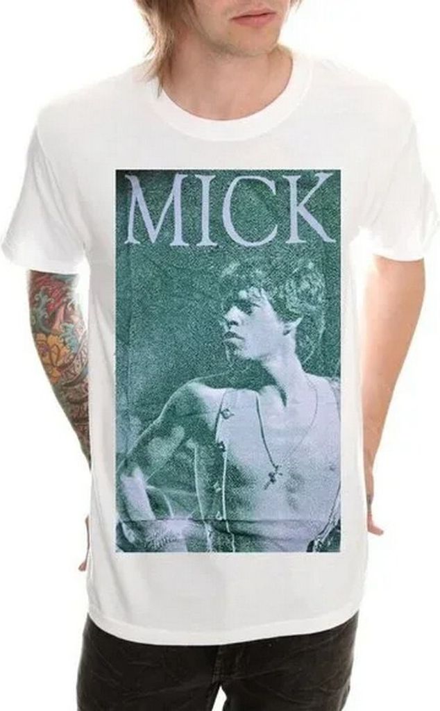 The Rolling Stones - "Mick Version 2" T-Shirt für Herren/Damen Uni RO843 (M) (Weiß)