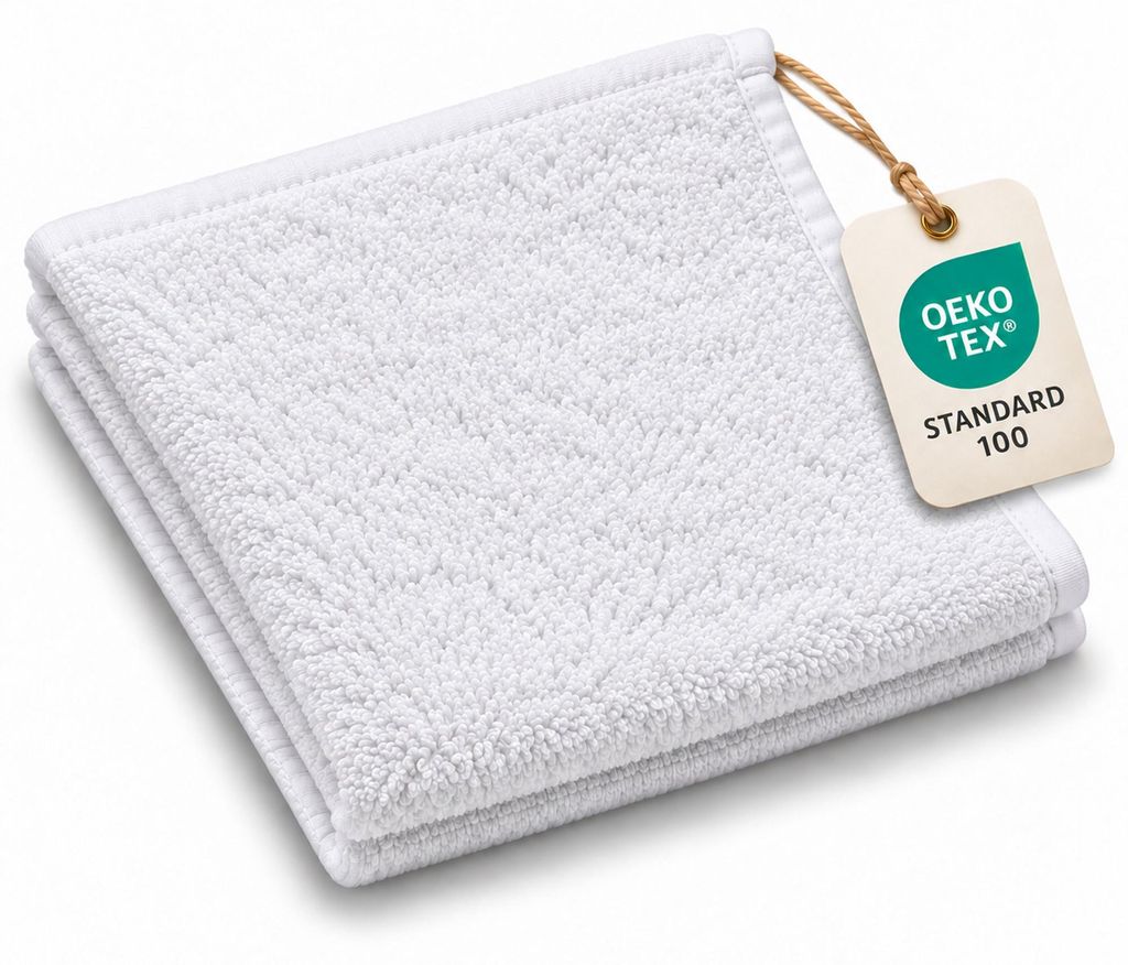 Seiftuch 30 x 30 cm 500g/m²  Weiss Hohe Qualität Neu/OVP Produktbild 