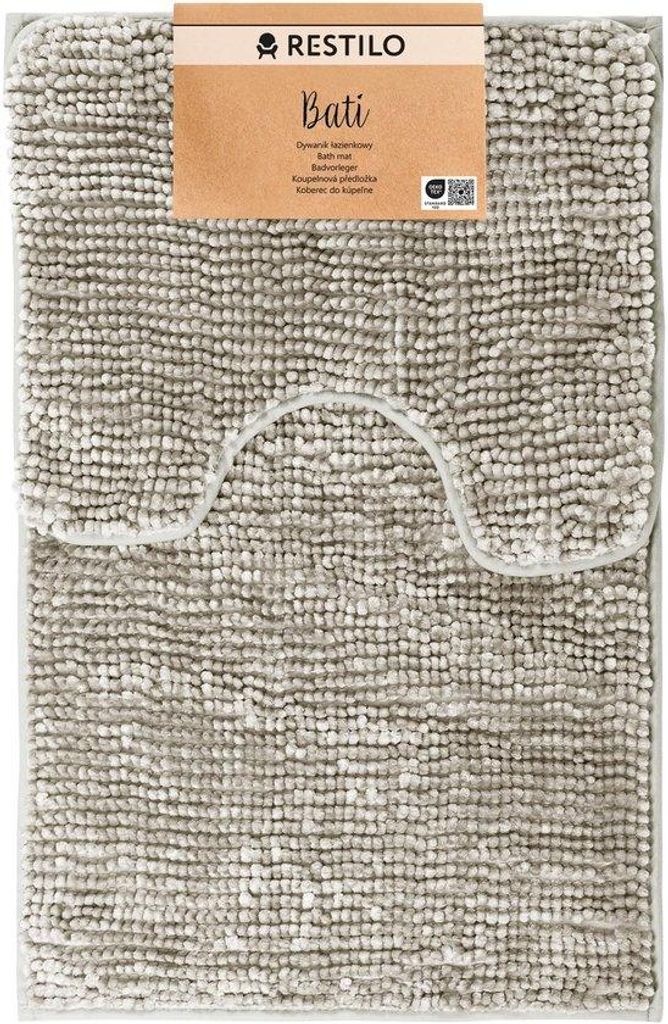 Antirutsch-Badematte-Set 50x80 40x50 cm Beige Produktbild 