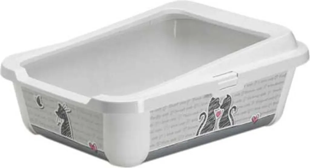 Moderna Trendy Cat Open Rim Cats In Love - Bac à litière design pour chat
