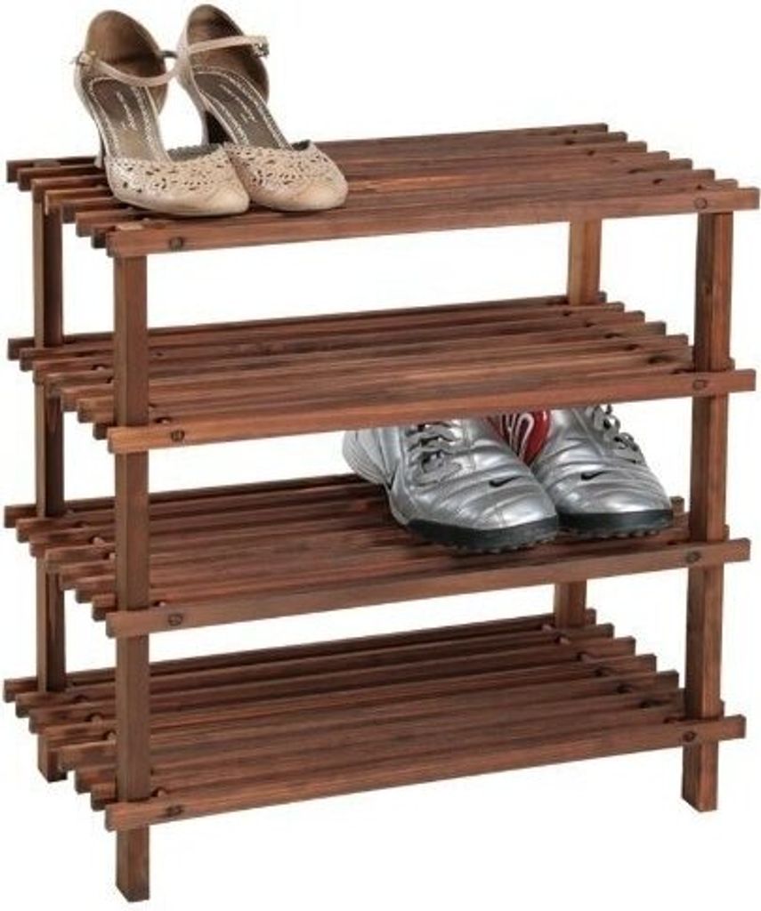 KESPER Botník So Štyrmi Policami 54 X 52 X 26 cm Tmavý Obrázok produktu 