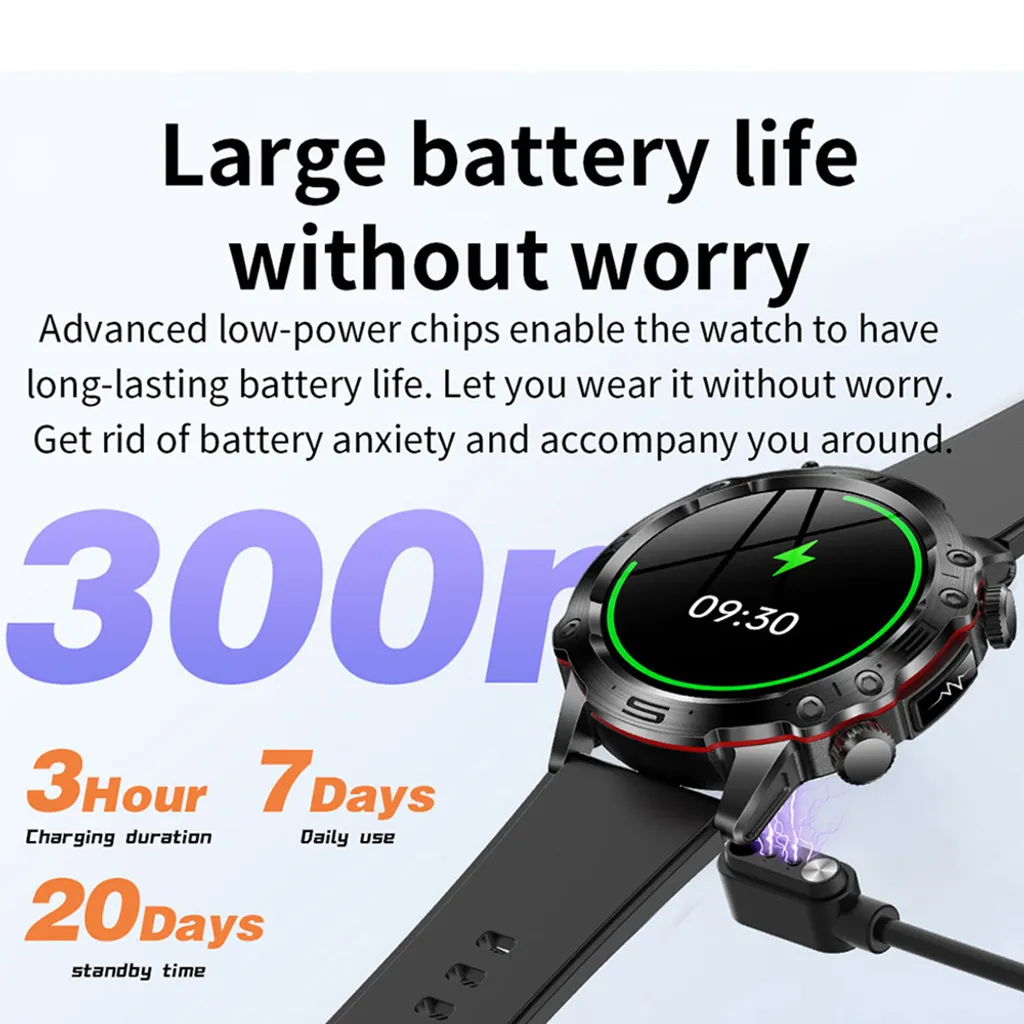 Smartwatch AMOLED ET482 Écran 1,43 Pouces avec Traqueur de Santé Bleu - 7