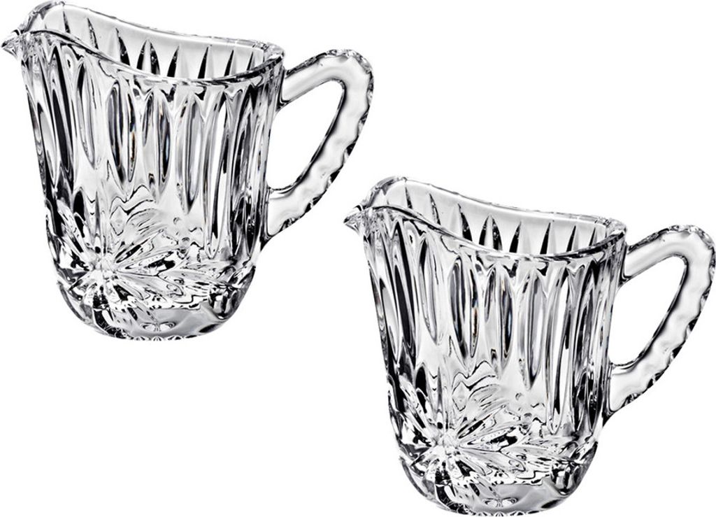 Sahnekännchen aus Bleikistall 2er Set (9cm)