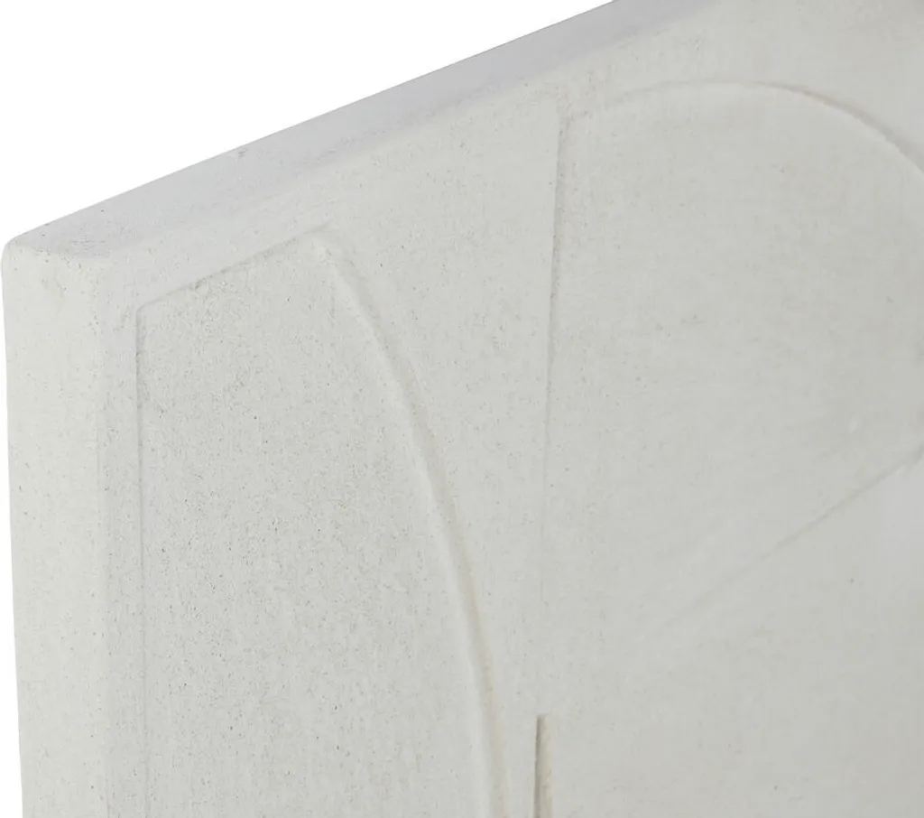 Décoration murale blanche en relief Home ESPRIT style scandinave