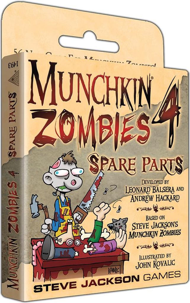 Munchkin Zombies 4 — Spare Parts, Kartenspiel, Produktbild 