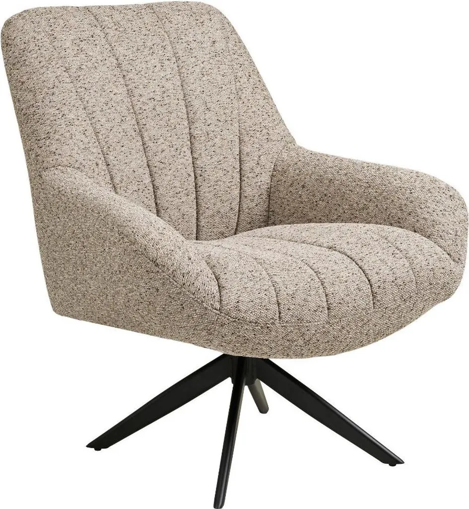 Fauteuil Pivotant Dora Gris : Fonction Rotation et Confort Moelleux