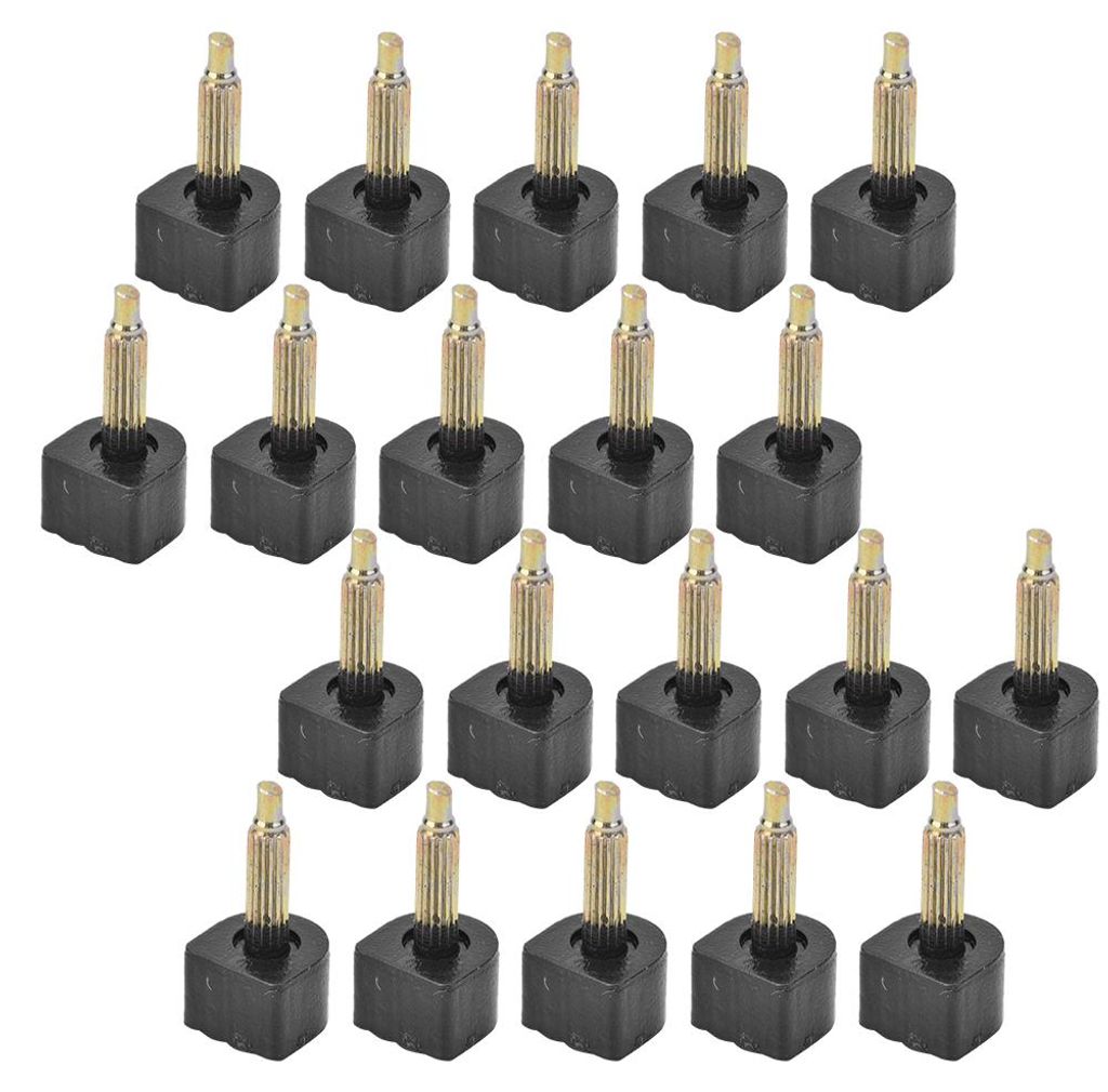 10 párů černých hrotů 12 x 12 mm jako náhrada za podpatky Obrázek produktu 