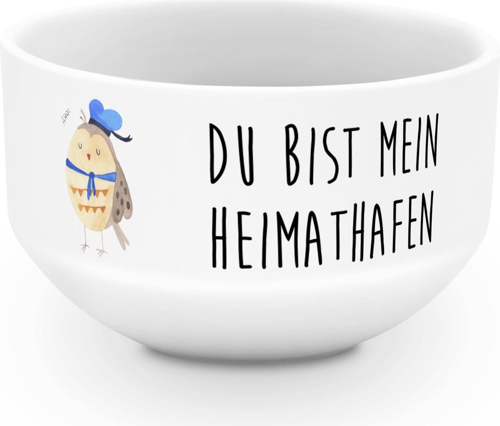 Mr. & Mrs. Panda Dessertschüssel Eule Matrose - Weiß - Produktbild 