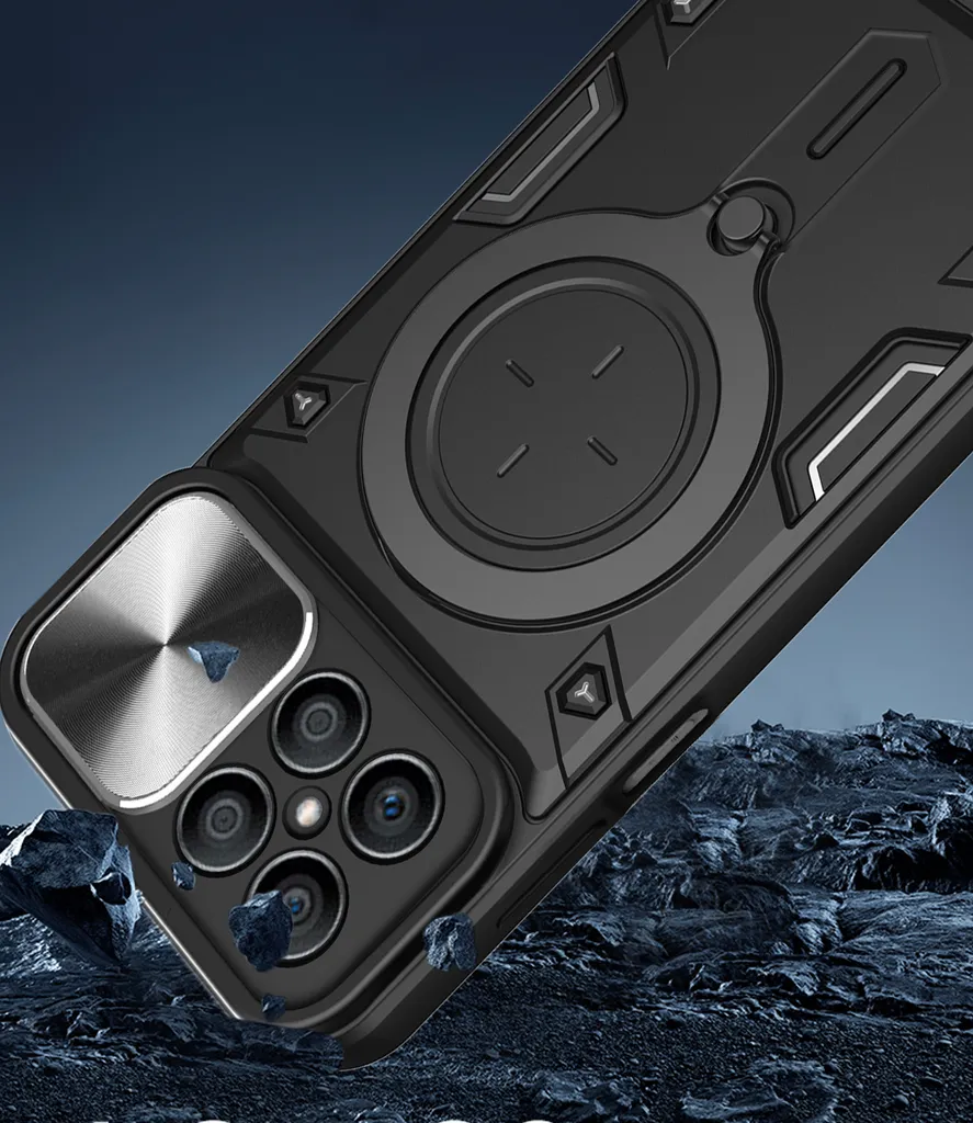 SEEKO Cover per Honor X7, in silicone con rotazione a 360 gradi, ultra