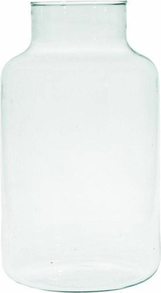 Ecoglassworks Vase Gigi, Dekovase, Blumenvase, Glasvase, Recyceltes Glas, Transparent, 20 cm, W-395K2