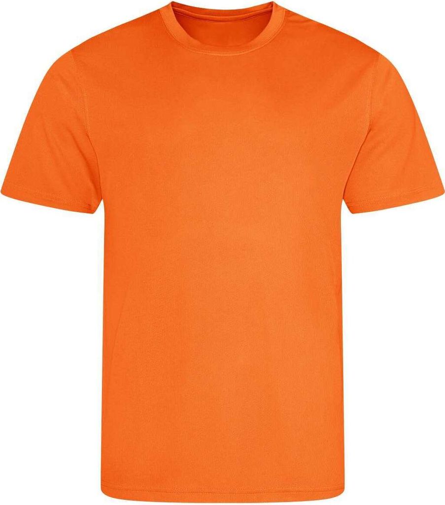 Just Cool JC001 | Cool T-Shirt +WRAP +UV-Sonnenschutz 30 - Farbe: Orange Crush - Größe: 3XL