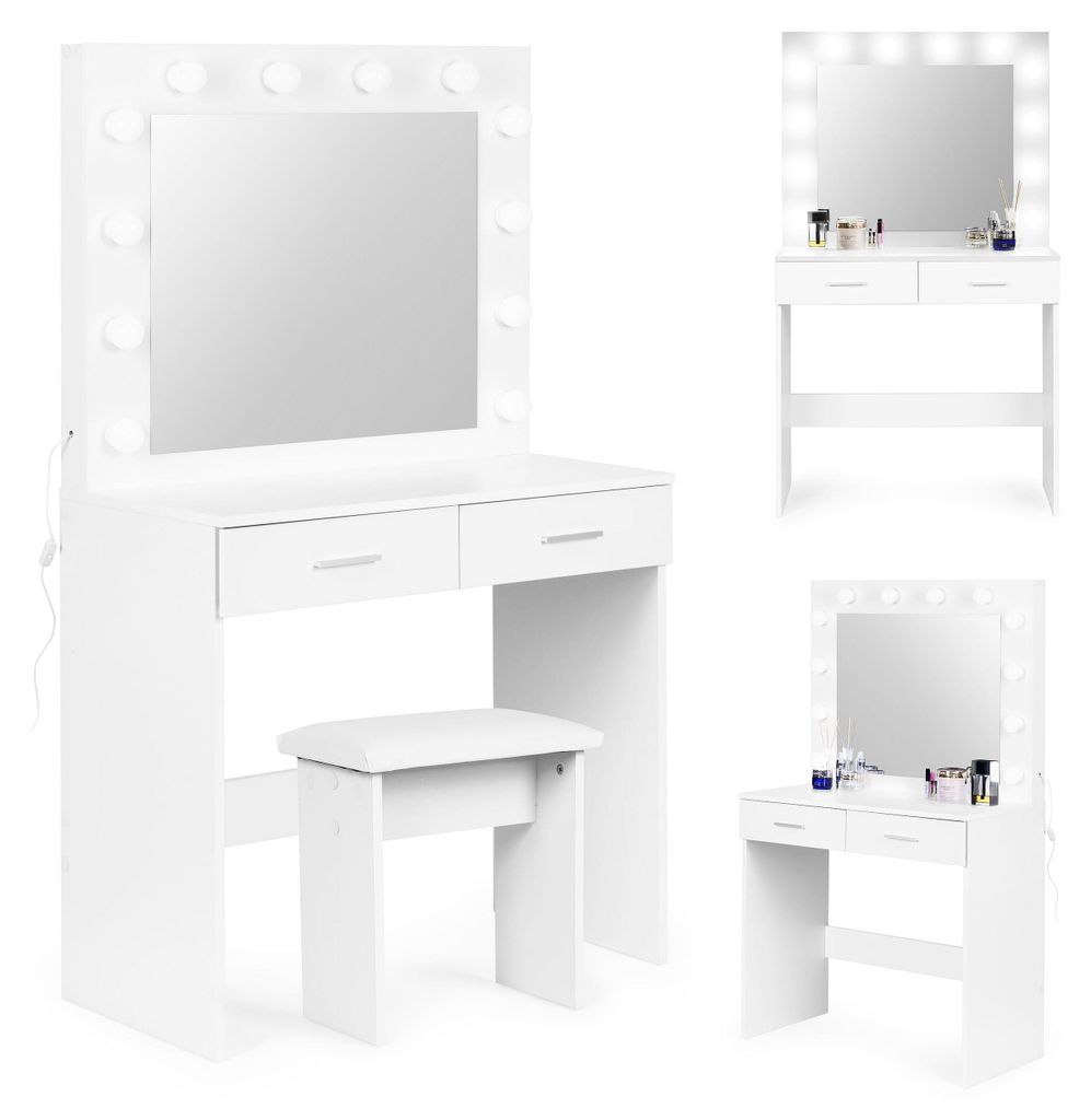 ModernHome CHDT03 Toaletní stolek se zrcadlem, 80 x 40 x Obrázek produktu 