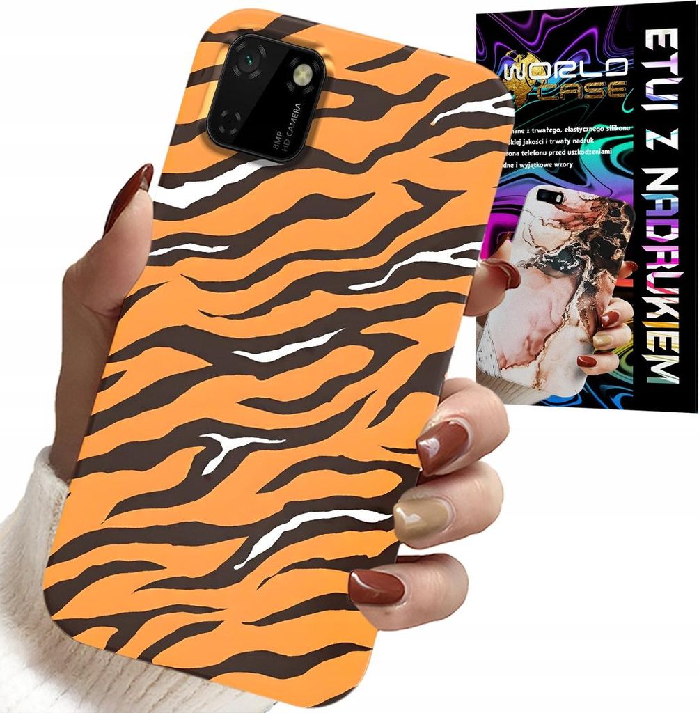 Hülle Für Huawei Y5P - Tiger Streifen Rückseite + Glas