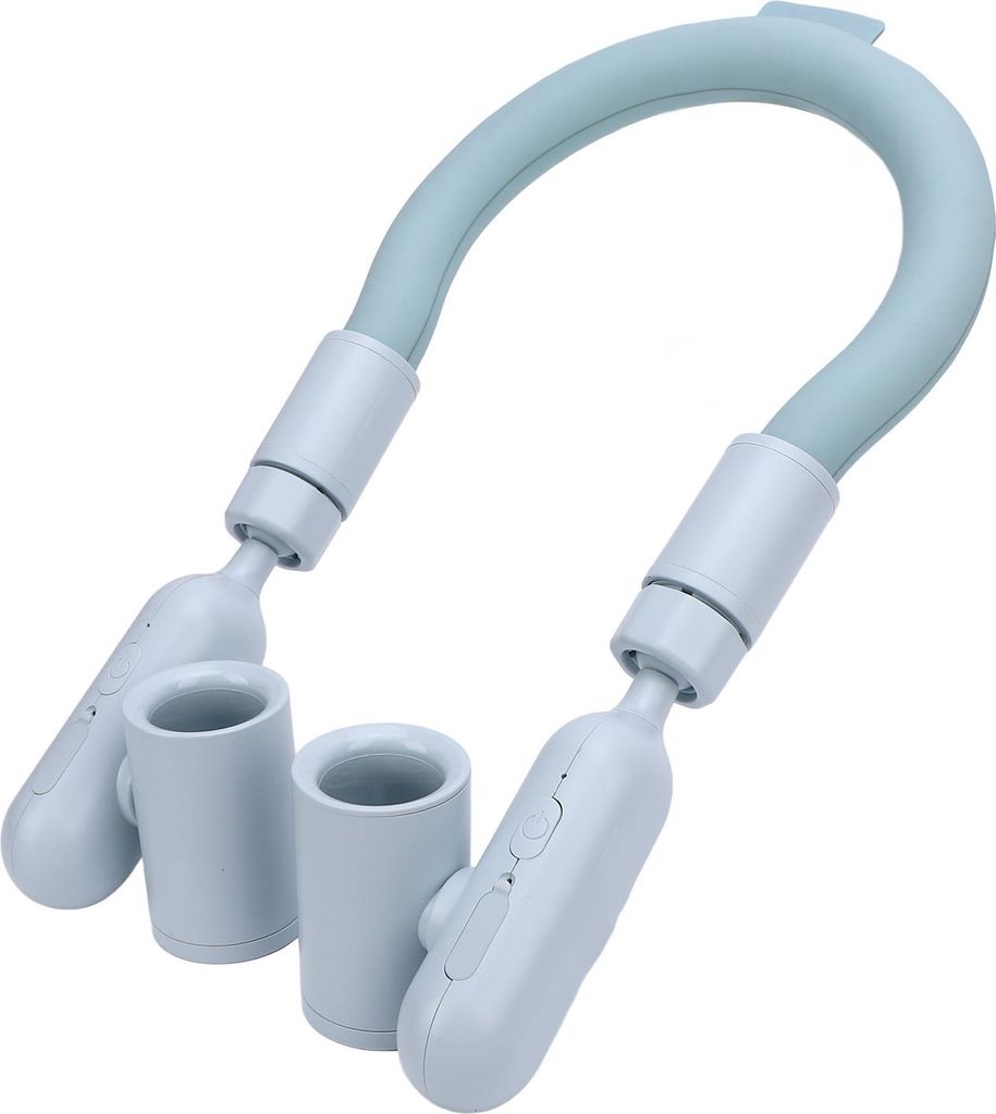 Neck Cooling Tube Portable Fan High Speed PCM Wearable Cooler Batteriebetrieben Leise Leichtgewicht für Outdoor-Sport Blau