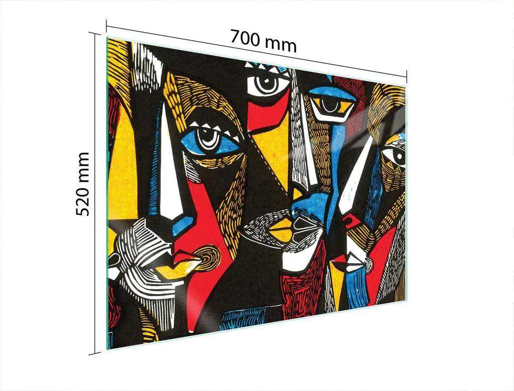 Offerta Piastra Vetro 70x52 Pop Art - Copri Piano Cottura Universale