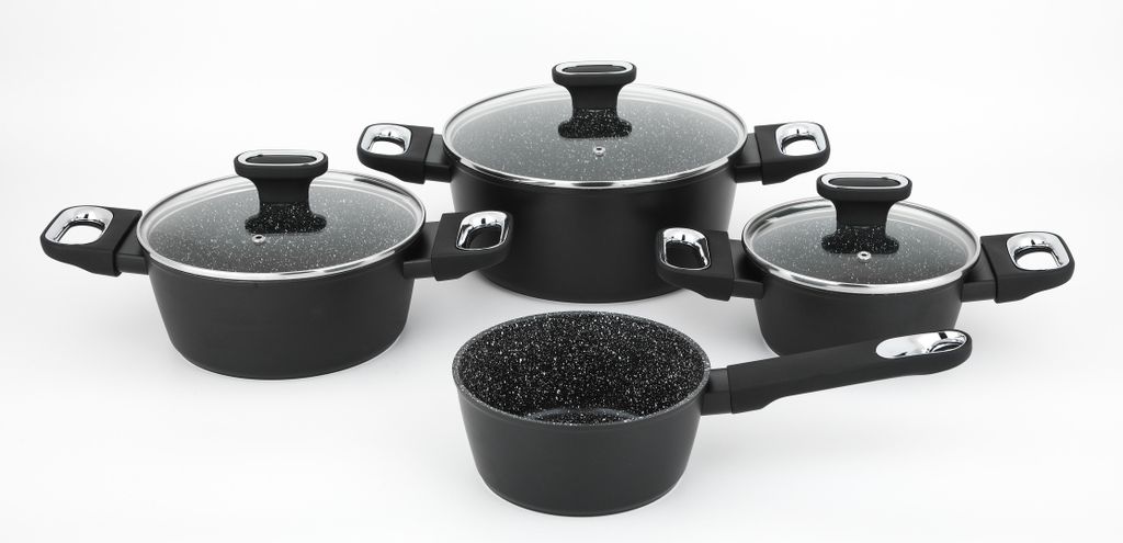 MARBURG 7-teiliges Topf-Set, Aluminiumlegierung, antihaftbeschichtet