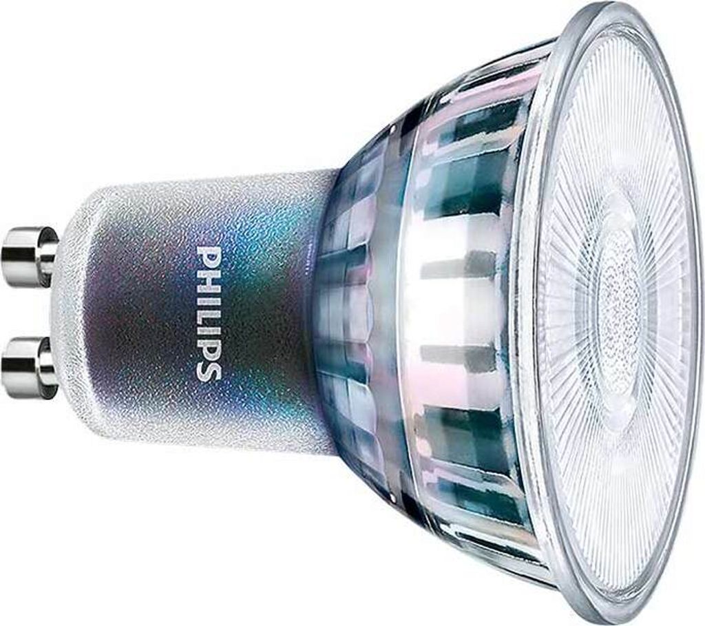 A studio shot of a Philips LED light bulb.
