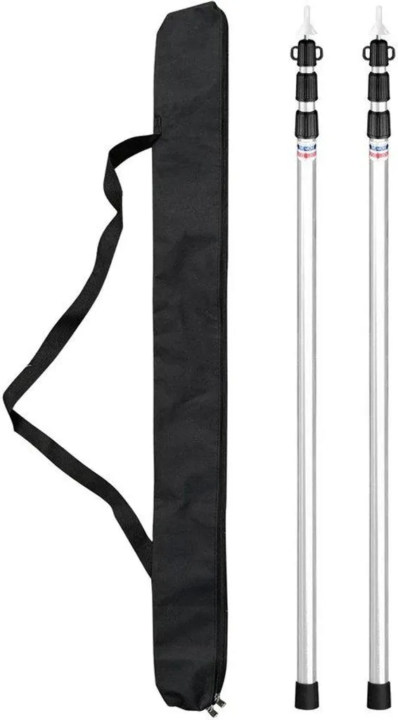 Poteaux pour auvent et voile d'ombrage en aluminium réglables 1,2m à 3,0m