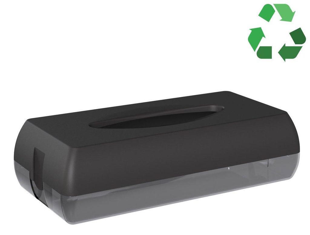 Marplast ECOLORED Papiertuchspender 27x13x7cm, ABS, Soft Touch, Schwarz matt