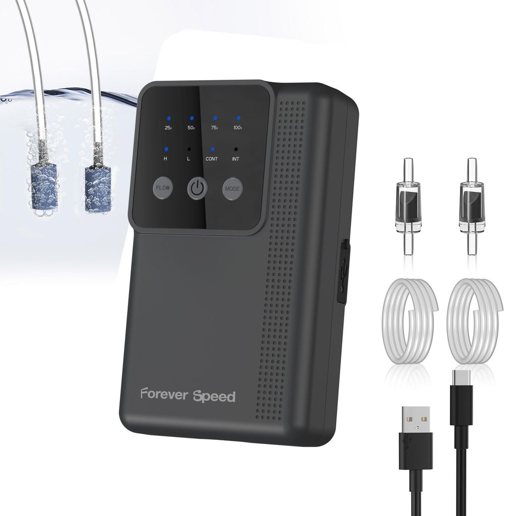 Pompe à air pour aquarium, pompe à oxygène rechargeable Image du produit 