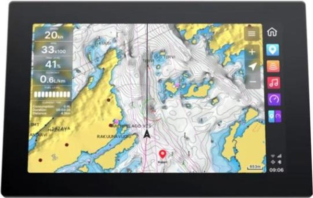 Q Display 210D Multifunktions-12V 2x10" Display | Plotter, Navigation und Audio