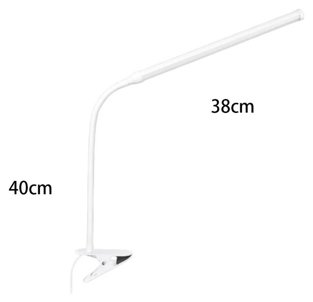 Lampe à pince anti-fatigue oculaire LED USB flexible 360° bureau 38cm