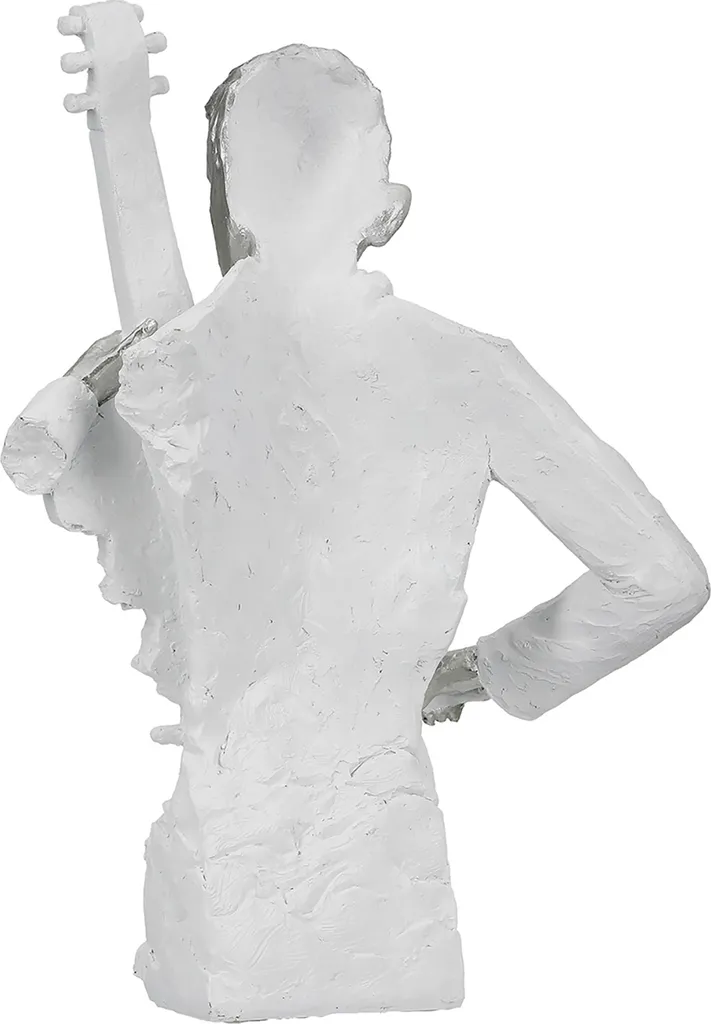 Gilde Figur, Musiker, "Musician", Mannmotiv, Violoncello, Kunstharz, weiß, VE 1, L. 10,5 cm, B. 21 cm, H. 31 cm 52909 - 5