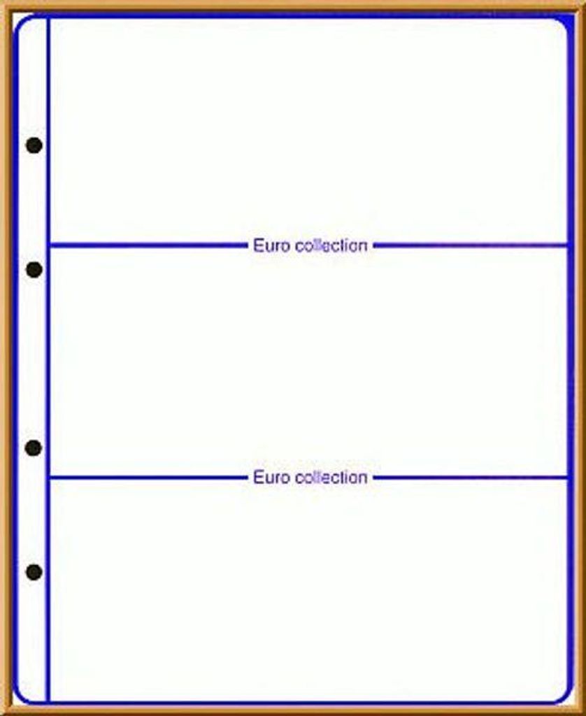 Lindner 8450-0 Vordruckblatt EURO COLLECTION: Neutrales Produktbild 