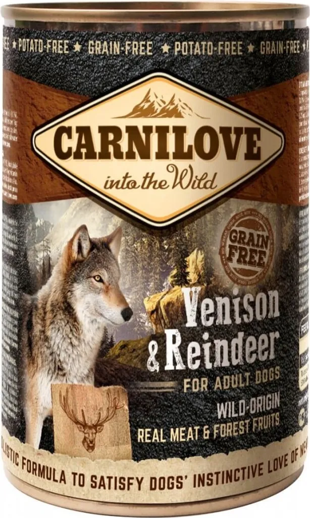 Pâtée hypoallergénique Carnilove Adult Venaison et Renne - Chien 400g