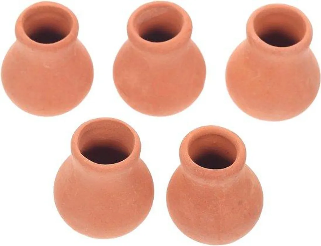 Mini pots de fleurs en céramique mate lot de 5 pour drainage efficace