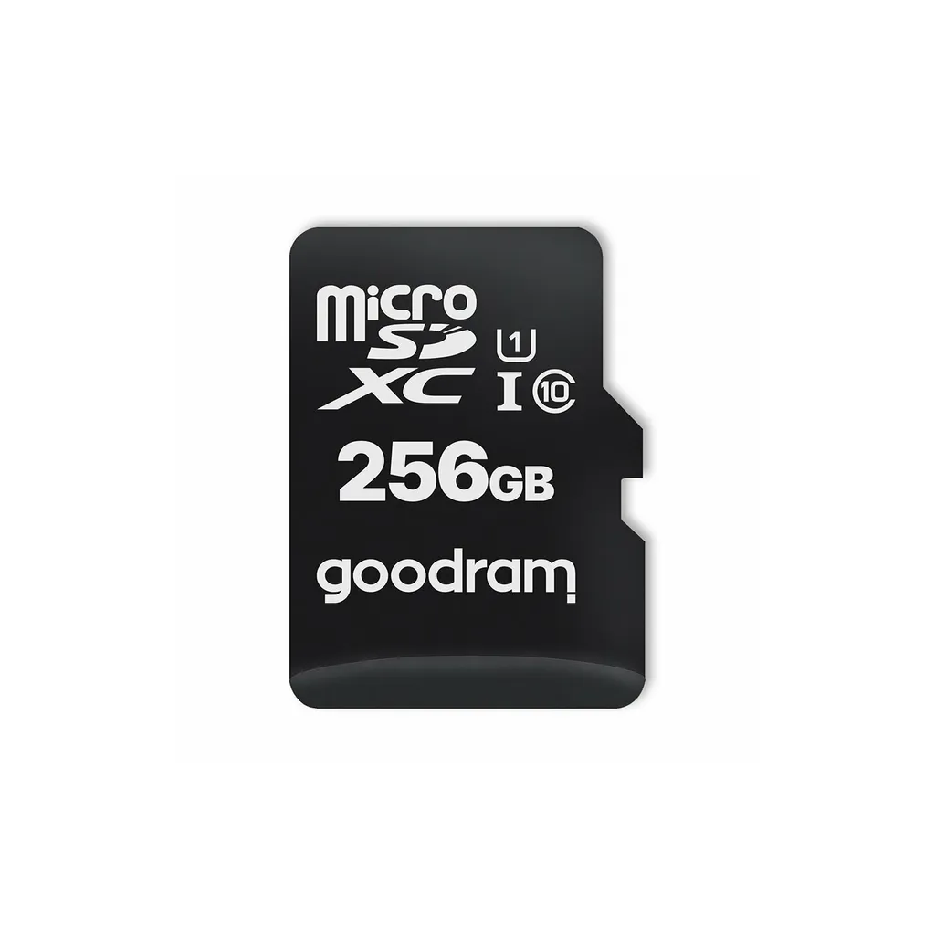Carte microSDXC 256 Go Class 10 UHS-I stable pour enregistrement Full HD