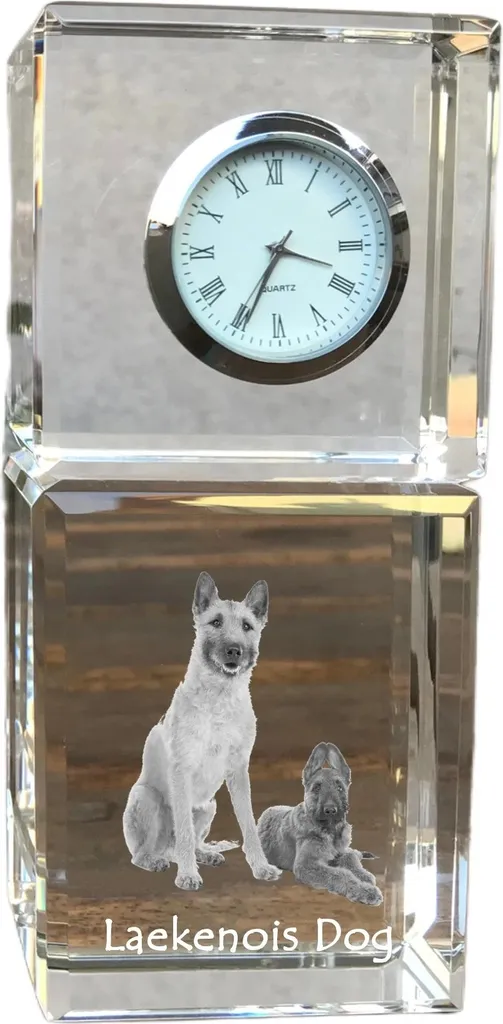 Art-Dog Orologio Cristallo Laekenois - Accessorio Cane per Casa e Ufficio