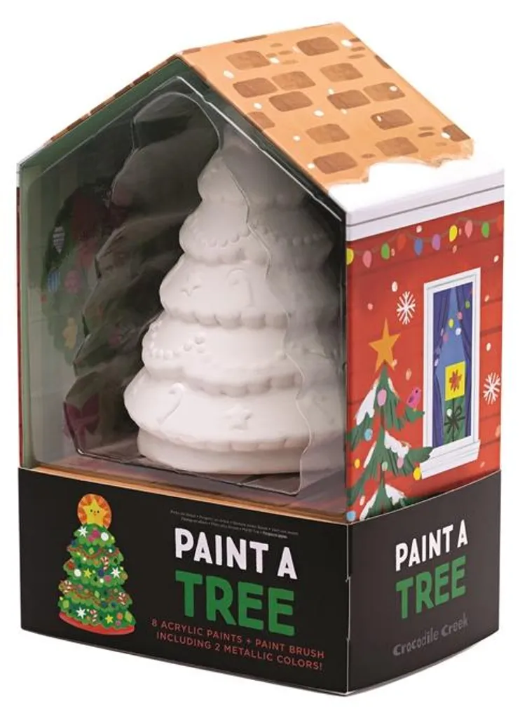 Activité Créative Noël : Kit Peinture sur Céramique Sapin Crocodile Creek
