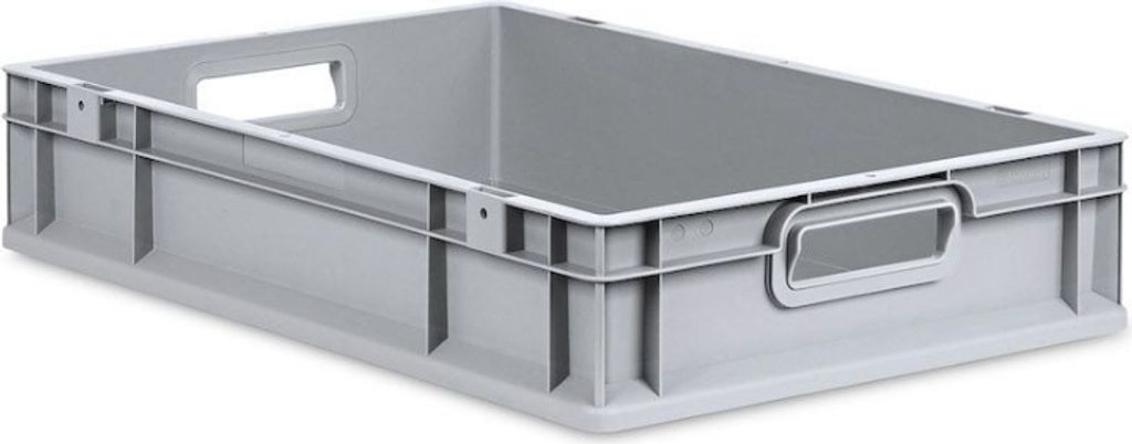 Eurobox NextGen Grip | HxBxT 12x40x60cm | 23 Liter | Griffe offen | Glatter Boden | Eurobehälter, Transportbox, Transportbehälter, Stapelbehälter