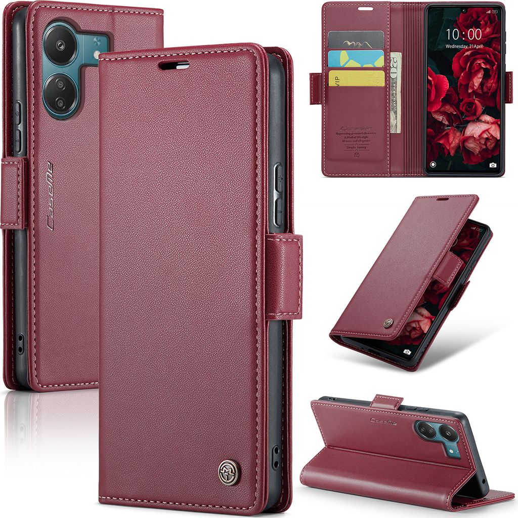 Xiaomi Redmi 13C /Poco C65 Hülle, Leder Brieftasche Produktbild 