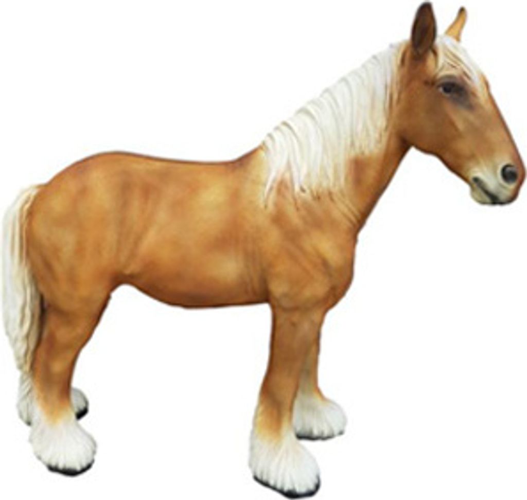 Ponny Lebensgroße Figur Dekoration Statuen Skulptur Garten Deko Figuren 108cm